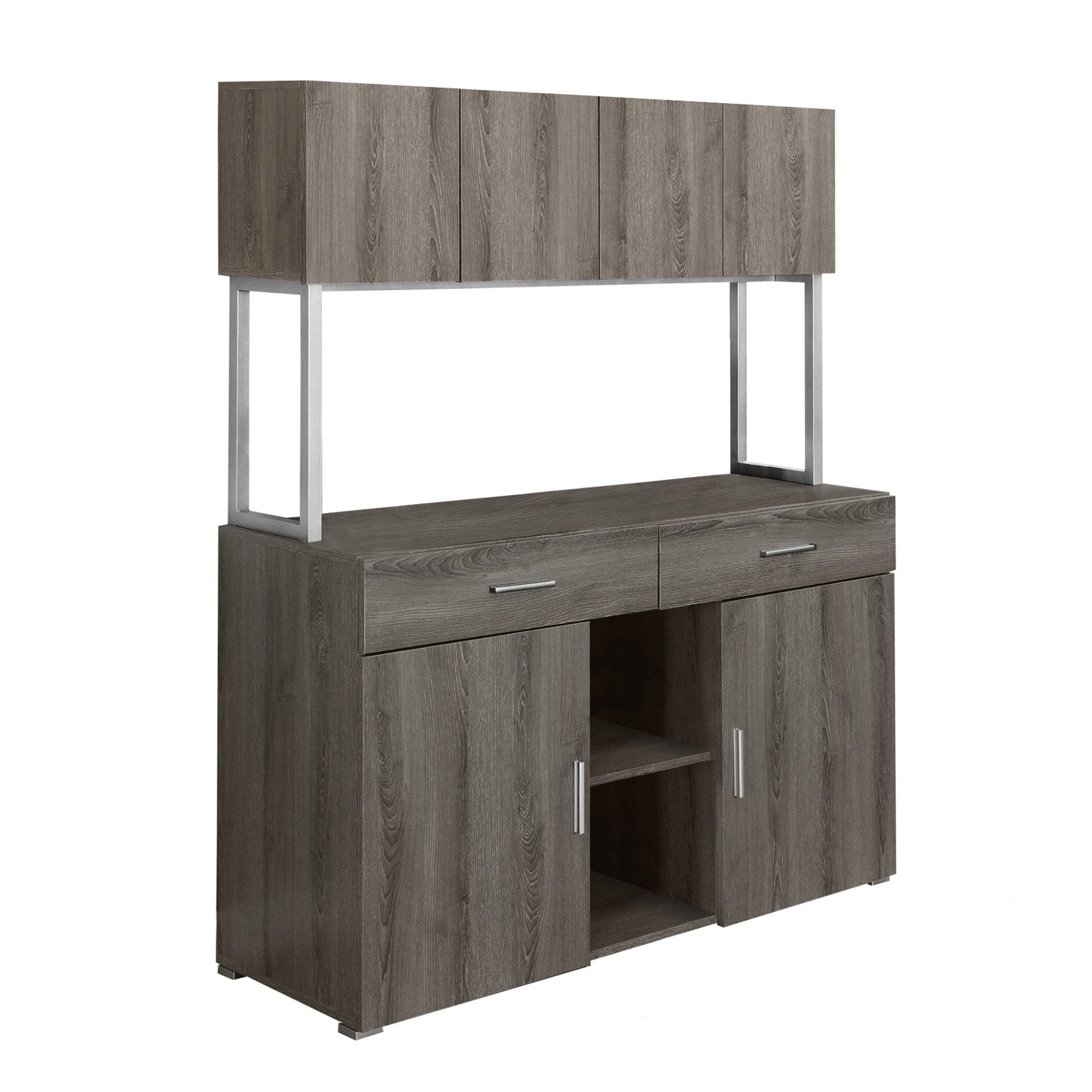 Monarch Specialties I 7067 Rangement, Tiroirs, Dossier, Bureau, Travail, Stratifié, Métal, Brun, Contemporain, Moderne - Simple Boutique