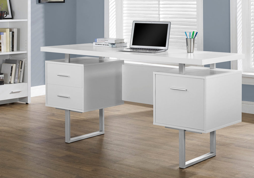 Monarch Specialties I 7081 Bureau, Bureau À Domicile, Ordinateur Portable, Configuration Gauche, Droite, Tiroirs De Rangement, 60