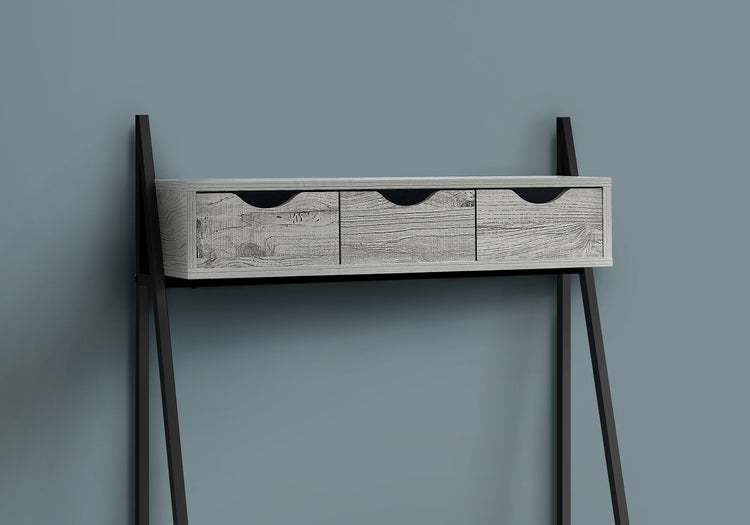 Monarch Specialties I 7331 Bureau, Bureau À Domicile, Ordinateur Portable, Penché, Tiroirs De Rangement, 32"l, Travail, Métal, Stratifié, Gris, Noir, Contemporain, Moderne - Simple Boutique