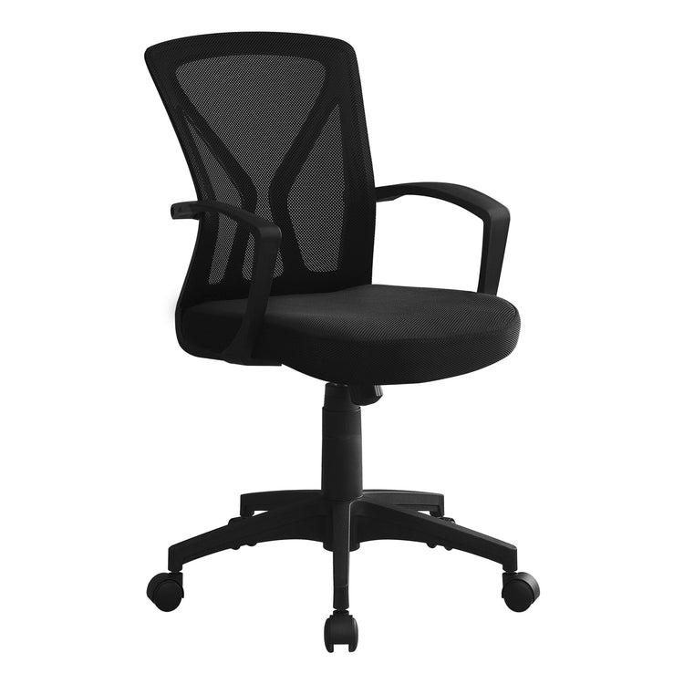 Monarch Specialties I 7339 Chaise De Bureau, Hauteur Ajustable, Pivotant, Ergonomique, Appuis-bras, Bureau, Travail, Métal, En Tissu, Brun, Contemporain, Moderne - Simple Boutique