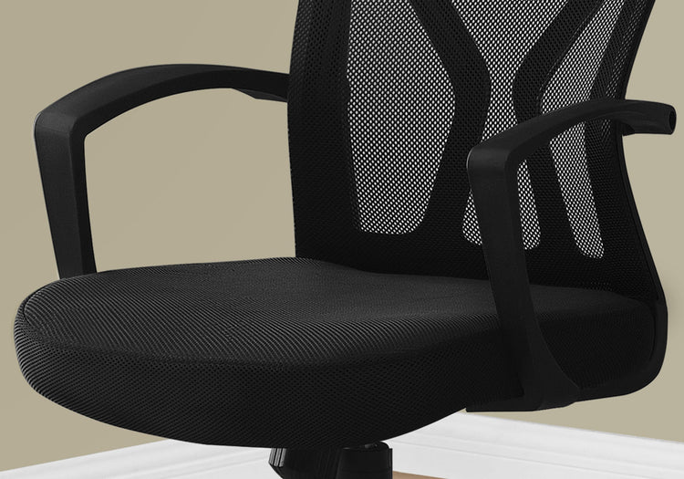 Monarch Specialties I 7339 Chaise De Bureau, Hauteur Ajustable, Pivotant, Ergonomique, Appuis-bras, Bureau, Travail, Métal, En Tissu, Brun, Contemporain, Moderne - Simple Boutique