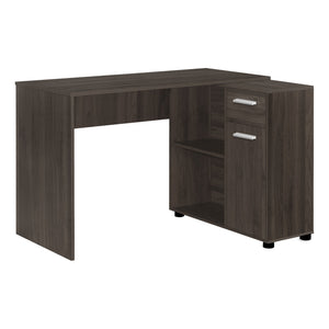 Monarch Specialties I 7349 Bureau, Bureau À Domicile, Coin, Tiroirs De Rangement, 46"l, Forme De L, Travail, Ordinateur Portable, Stratifié, Brun, Contemporain, Moderne - Simple Boutique
