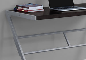 Monarch Specialties I 7374 Bureau, Bureau À Domicile, Ordinateur Portable, 48"l, Travail, Métal, Stratifié, Brun, Gris, Contemporain, Moderne - Simple Boutique