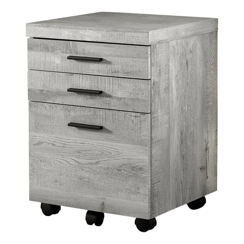Monarch Specialties I 7401 Classeur, Mobile Roulant, Tiroirs De Rangement, Support D'imprimante, Bureau, Travail, Stratifié, Gris, Contemporain, Moderne