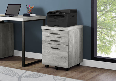 Monarch Specialties I 7401 Classeur, Mobile Roulant, Tiroirs De Rangement, Support D'imprimante, Bureau, Travail, Stratifié, Gris, Contemporain, Moderne