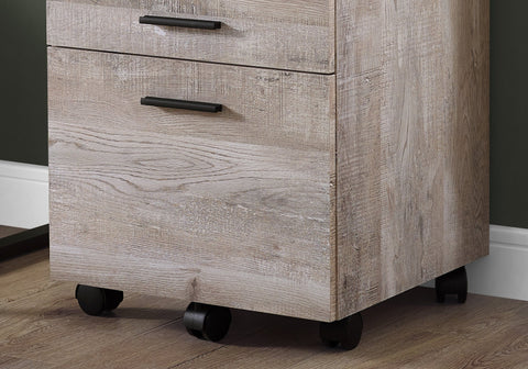 Monarch Specialties I 7402 Classeur, Mobile Roulant, Tiroirs De Rangement, Support D'imprimante, Bureau, Travail, Stratifié, Beige, Contemporain, Moderne