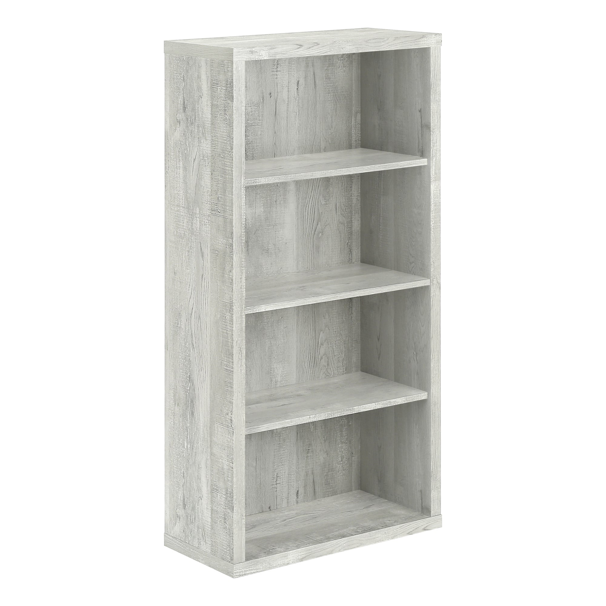 Monarch Specialties I 7405 Étagère À Livres, Étagère, Étagère, 5 Niveaux, 48"h, Bureau, Chambre À Coucher, Stratifié, Gris, Contemporain, Moderne - Simple Boutique
