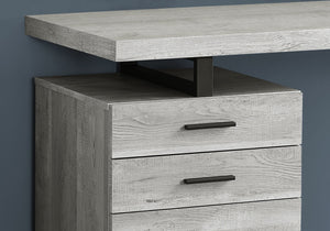 Monarch Specialties I 7409 Bureau, Bureau À Domicile, Ordinateur Portable, Configuration Gauche, Droite, Tiroirs De Rangement, 48"l, Travail, Métal, Stratifié, Gris, Noir, Contemporain, Moderne - Simple Boutique