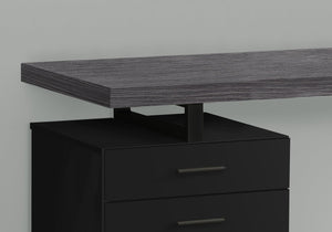 Monarch Specialties I 7411 Bureau, Bureau À Domicile, Ordinateur Portable, Configuration Gauche, Droite, Tiroirs De Rangement, 48"l, Travail, Métal, Stratifié, Noir, Gris, Contemporain, Moderne - Simple Boutique