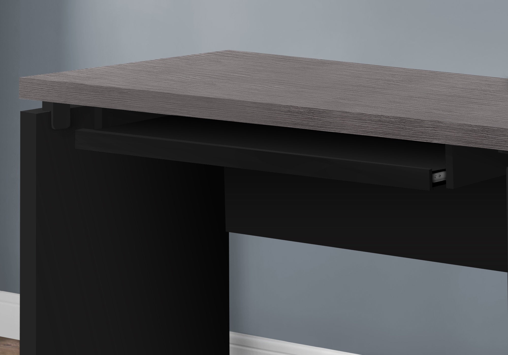 Monarch Specialties I 7439 Bureau, Bureau À Domicile, Ordinateur Portable, 48"l, Travail, Stratifié, Noir, Gris, Contemporain, Moderne - Simple Boutique