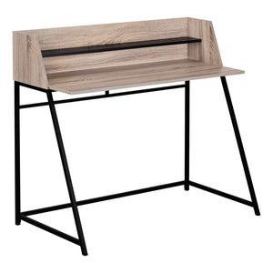 Monarch Specialties I 7546 Bureau, Bureau À Domicile, Ordinateur Portable, Étagères De Rangement, 48"l, Travail, Métal, Stratifié, Brun, Noir, Contemporain, Moderne - Simple Boutique