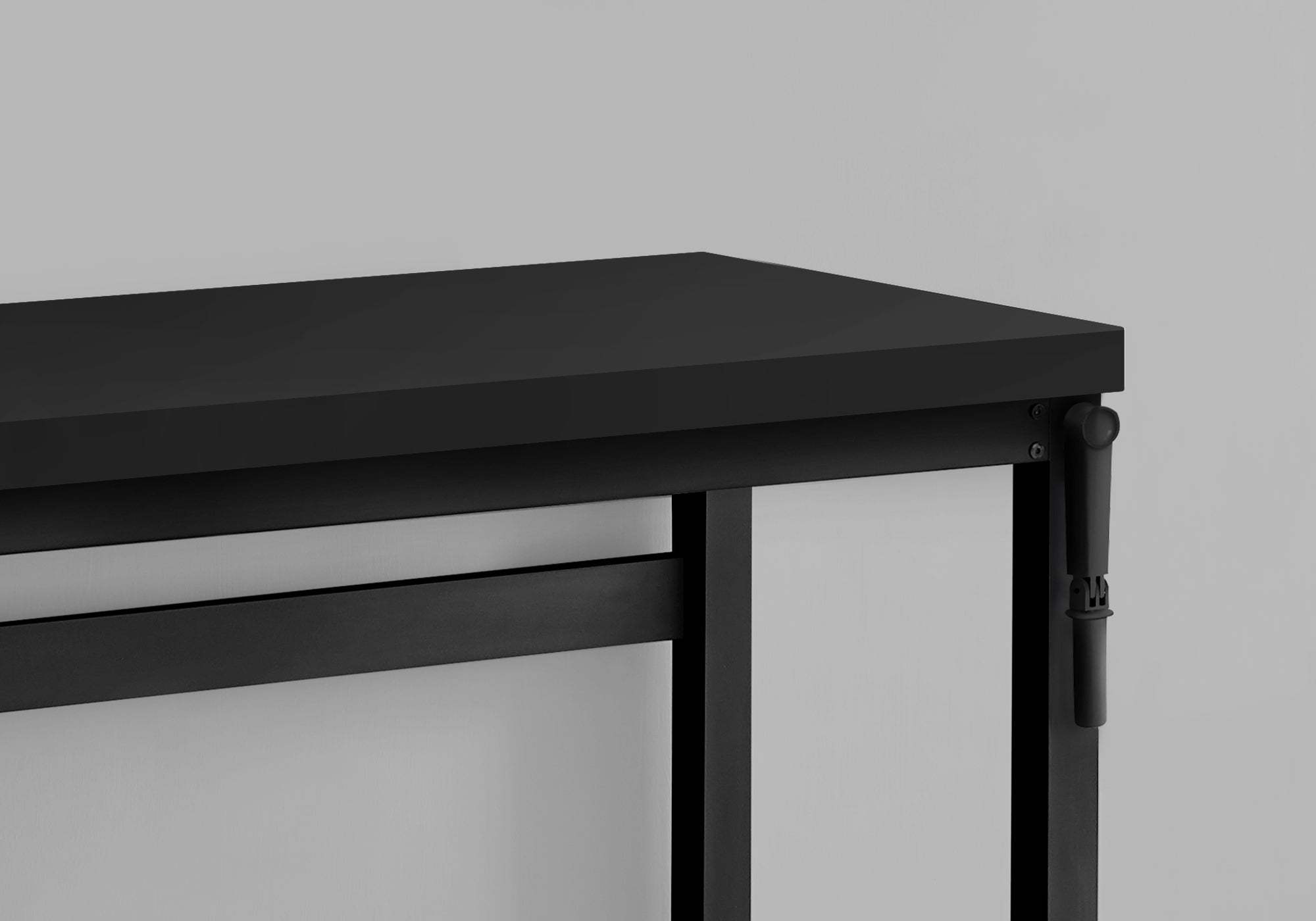 Monarch Specialties I 7682 Bureau, Bureau À Domicile, Debout, Ajustable, 48"l, Travail, Ordinateur Portable, Métal, Stratifié, Noir, Contemporain, Moderne - Simple Boutique