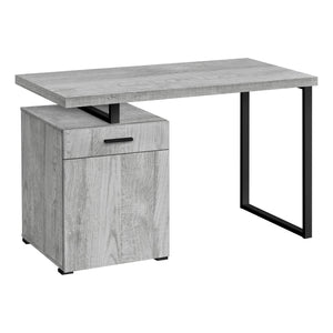 Monarch Specialties I 7763 Bureau, Bureau À Domicile, Ordinateur Portable, Configuration Gauche, Droite, Tiroirs De Rangement, 48"l, Travail, Métal, Stratifié, Gris, Noir, Contemporain, Moderne - Simple Boutique