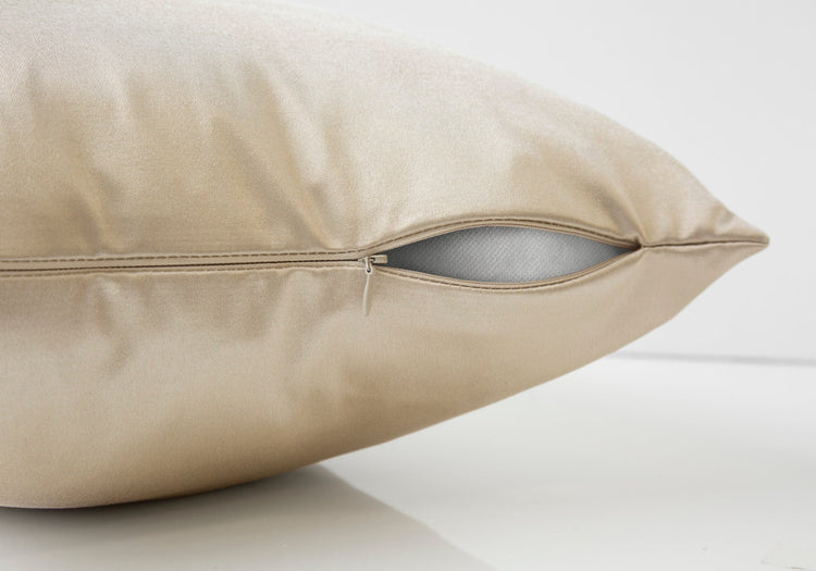Monarch Specialties I 9334 Oreillers, 18 X 18 Carré, Encart Inclus, Jeté Décoratif, Accent, Sofa, Canapé, Chambre À Coucher, Polyester, Hypoallergénique, Or, Moderne - Simple Boutique