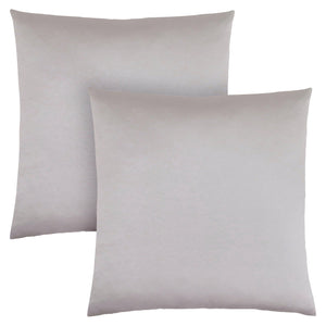 Monarch Specialties I 9337 Oreillers, Lot De 2, 18 X 18 Carré, Encart Inclus, Jeté Décoratif, Accent, Sofa, Canapé, Chambre À Coucher, Polyester, Hypoallergénique, Gris, Moderne - Simple Boutique