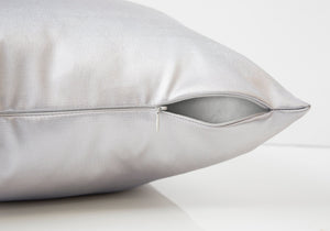 Monarch Specialties I 9337 Oreillers, Lot De 2, 18 X 18 Carré, Encart Inclus, Jeté Décoratif, Accent, Sofa, Canapé, Chambre À Coucher, Polyester, Hypoallergénique, Gris, Moderne - Simple Boutique