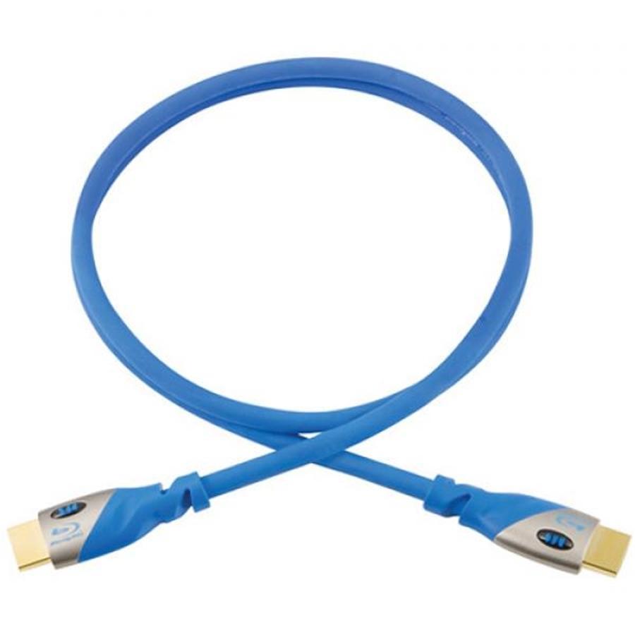 Monster Câble HDMI Haute Vitesse Avancé de 3 pi avec Ethernet, Connecteur Plaqué Or, Bleu