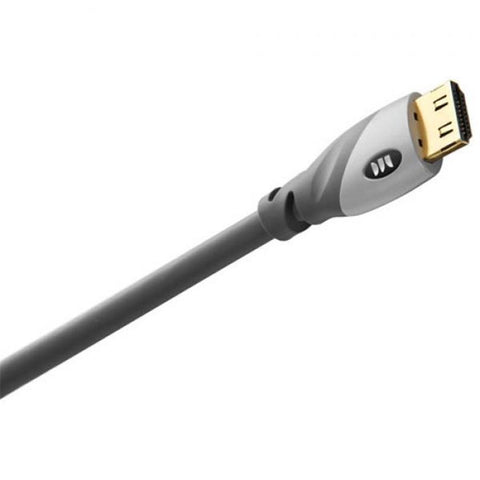 Monster Câble HDMI Haute Vitesse Avancé de 4 Pied avec Ethernet, Connecteur Plaqué Or,  Gris