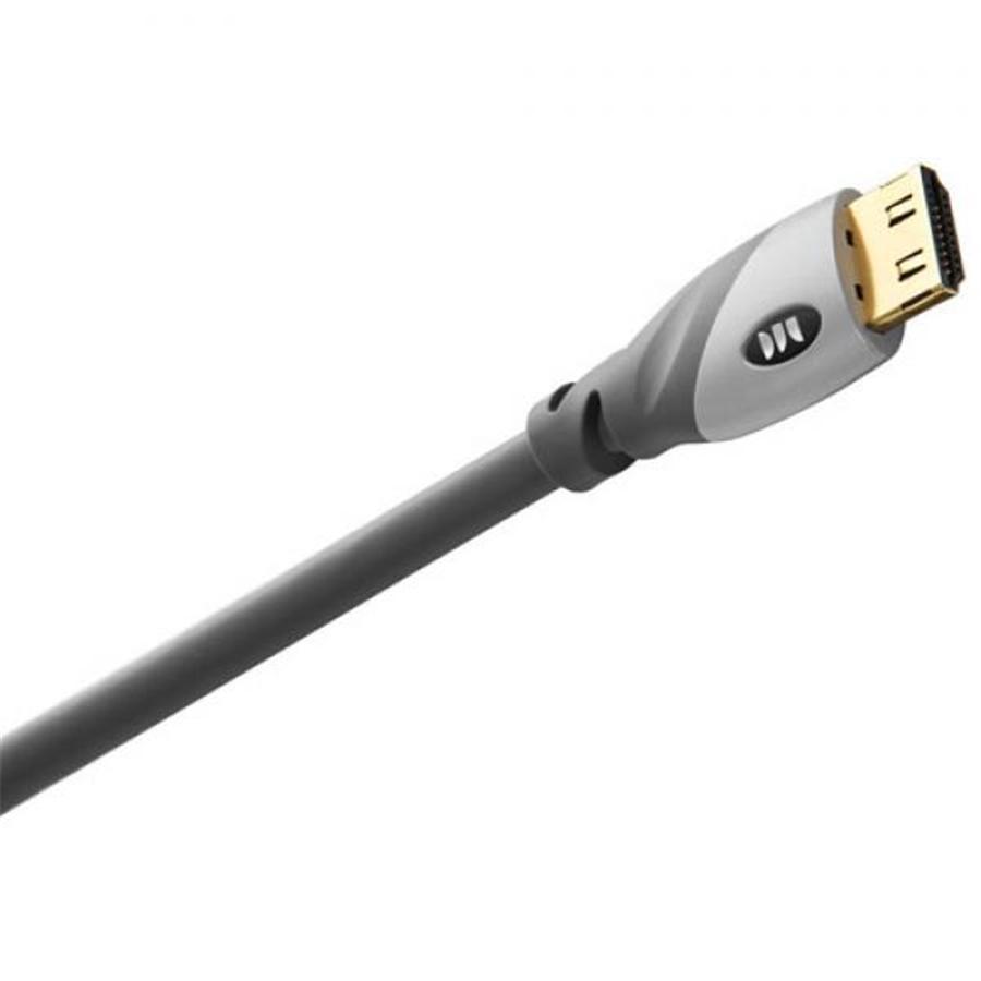 Monster Câble HDMI Haute Vitesse Avancé de 5 Pied avec Ethernet, Connecteur Plaqué Or,  Gris