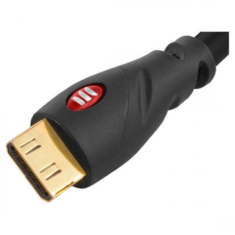 Monster Câble HDMI Haute Vitesse de 4 pi avec Ethernet, Connecteur Plaqué Or, Noir