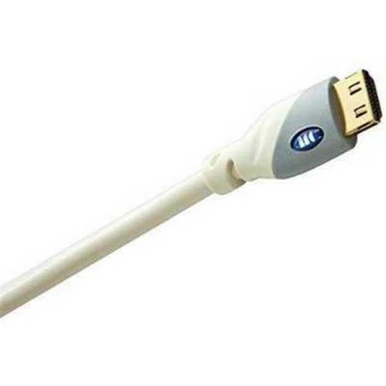 Monster Câble HDMI Haute Vitesse de 8 pi avec Ethernet, Connecteur Plaqué Or, Blanc - Simple Boutique
