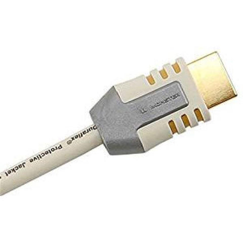 Monster Câble HDMI haute vitesse de 6 pi avec Ethernet, Connecteur Plaqué Or, Blanc