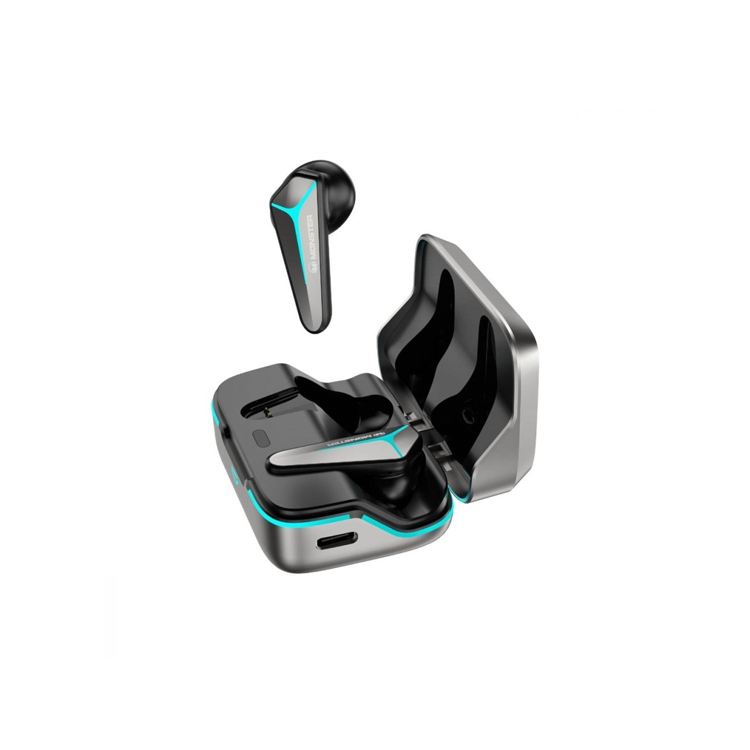 Monster - Écouteurs Intra-Auriculaire Mission V1, Bluetooth 5.0 avec Microphone Intégré et Supression de Bruit, Noir - Simple Boutique