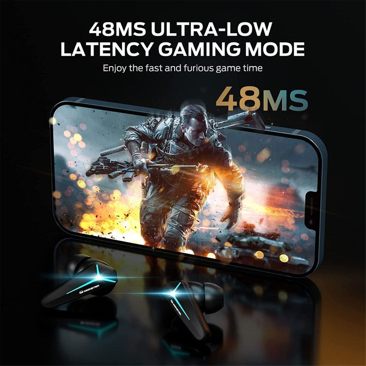 Monster - Écouteurs Intra-Auriculaire Mission V1, Bluetooth 5.0 avec Microphone Intégré et Supression de Bruit, Noir - Simple Boutique