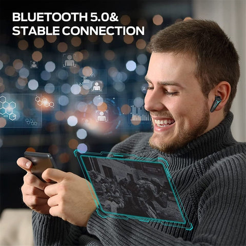Monster - Écouteurs Intra-Auriculaire Mission V1, Bluetooth 5.0 avec Microphone Intégré et Supression de Bruit, Noir