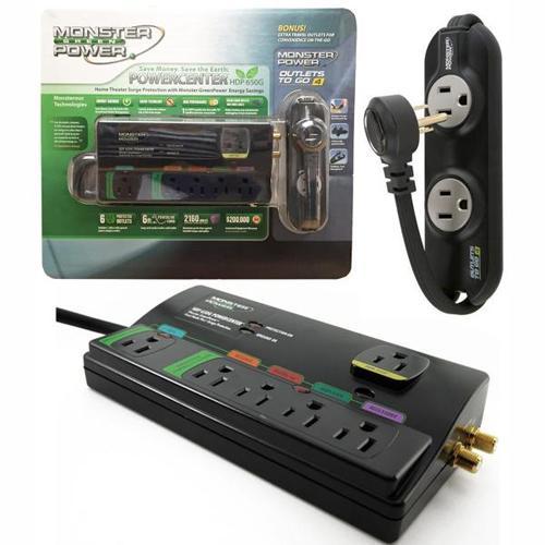 Monster Powercenter HDP650G Protecteur surtension 1665J 4pr 8pi - Simple Boutique