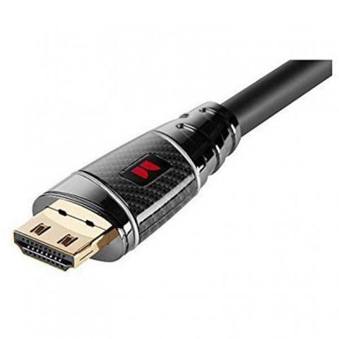 Monster ULTIMATE Câble HDMI Haute Vitesse de 12 pi avec Ethernet, Connecteur Plaqué Or, Noir