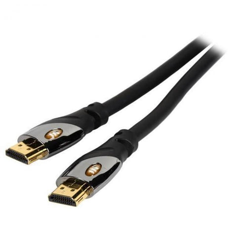 Monster ULTRA Câble HDMI Haute Vitesse de 9 pi avec Ethernet, Connecteur Plaqué Or, Noir