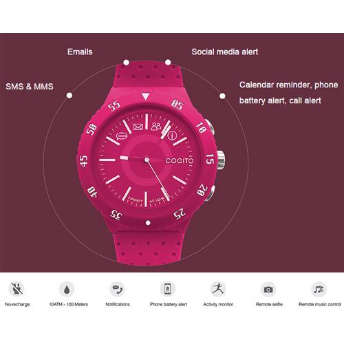 Montre Connectée Bluetooth COGITO POP - Blanc Éclatant - Simple Boutique