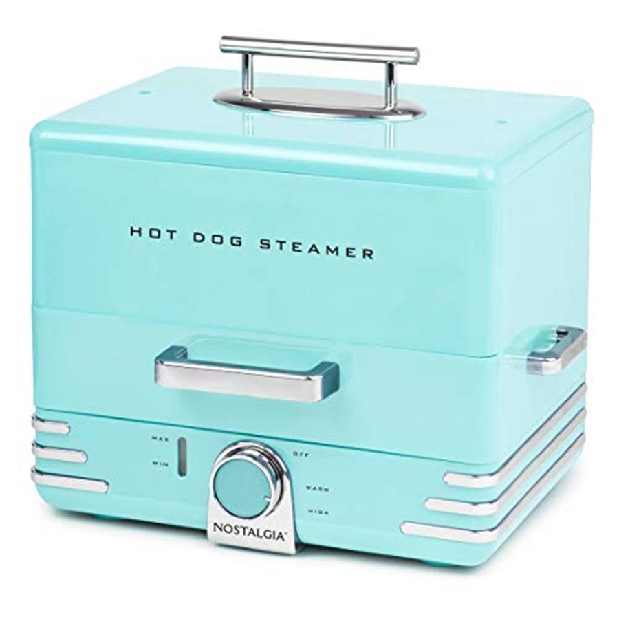 Nostalgia HDS248AQ Autocuiseur à Vapeur pour Hot-Dog, Turquoise - Simple Boutique