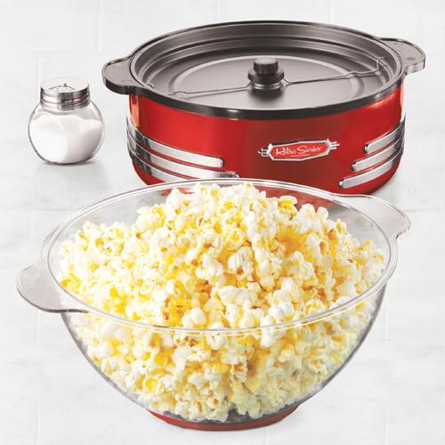 Nostalgia SP300RETRORED Appareil À Pop-Corn Rétro 24 Tasses Rouge - Simple Boutique