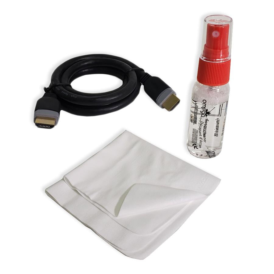 Omega Câble HDMI v1.4 compatible 3D et Ethernet 1080p 1 Mètre / 3.3' + Nettoyeur en Prime! - Simple Boutique