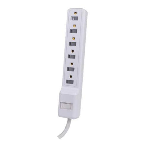 Onn Protecteur De Surtension 6 Prises 500 Joules 2.5 Pi Blanc