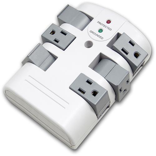 PP Protecteur surtension électrique mural 2160J 6 prises angles - Simple Boutique