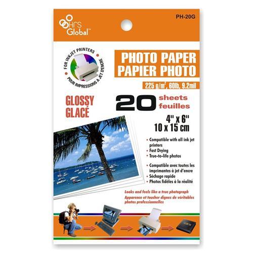 Papier Photo 4'' X 6'' Brillant 20 Feuilles - Simple Boutique