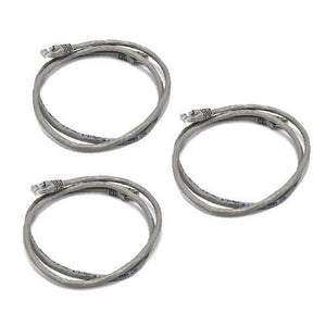 Paquet Valeur de 3x Câble ethernet réseau Cat6 500MHz RJ-45 7 pi gris - Simple Boutique
