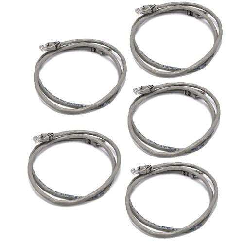 Paquet Valeur de 5x Câble ethernet réseau Cat6 500MHz RJ-45 3 pi gris - Simple Boutique