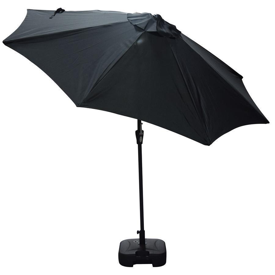Parasol en toile octogonal 8,5' Noir - Simple Boutique