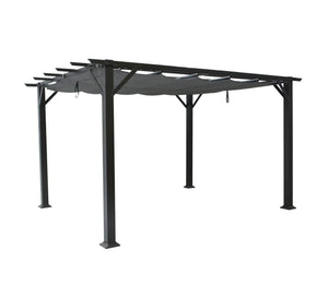 Pergola Marina 10'x12' en Aluminium avec toile rétractable - Simple Boutique