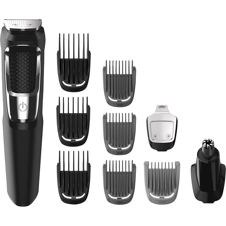 Philips - Ensemble de Tondeuse Sans-Fil et 13 Accessoires, Batterie Rechargeable, Noir - Simple Boutique