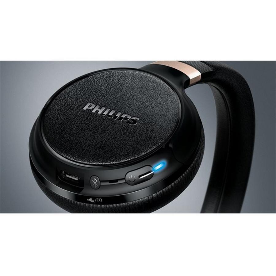 Philips SHB9250 - Casque d'écoute Sans-Fil, Haute-Résolution, Bluetooth 4.0, Noir - Simple Boutique