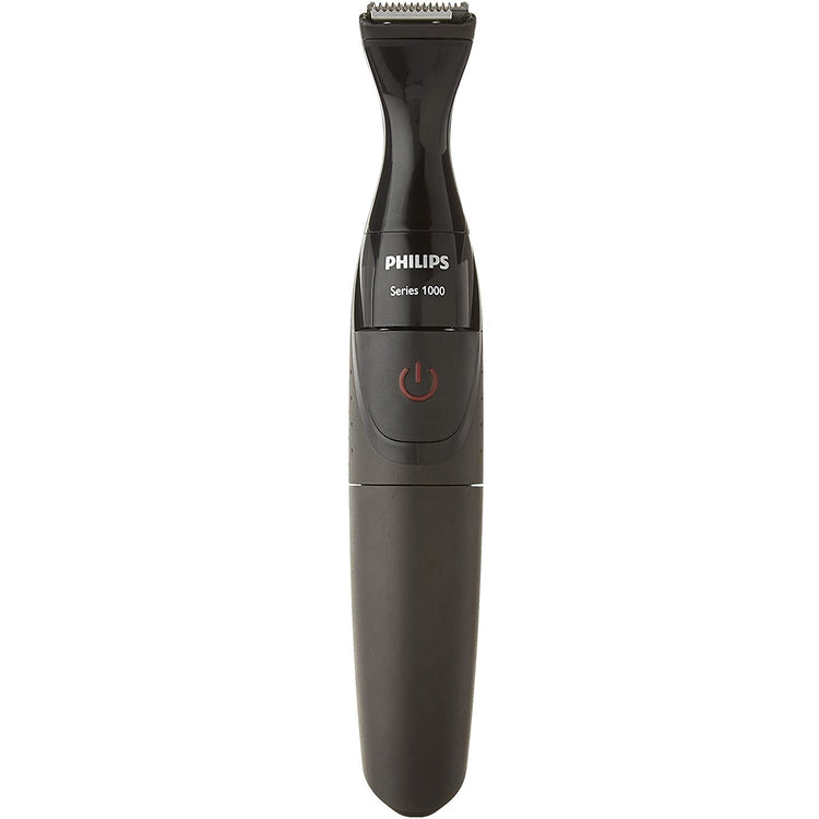 Philips - Tondeuse à Batterie, Comprend 3 Peignes de Précision et 1 Mini Rasoir, Noir - Simple Boutique