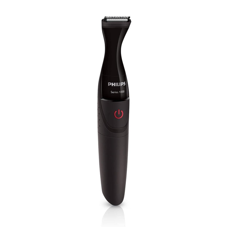 Philips - Tondeuse à Batterie, Comprend 3 Peignes de Précision et 1 Mini Rasoir, Noir - Simple Boutique