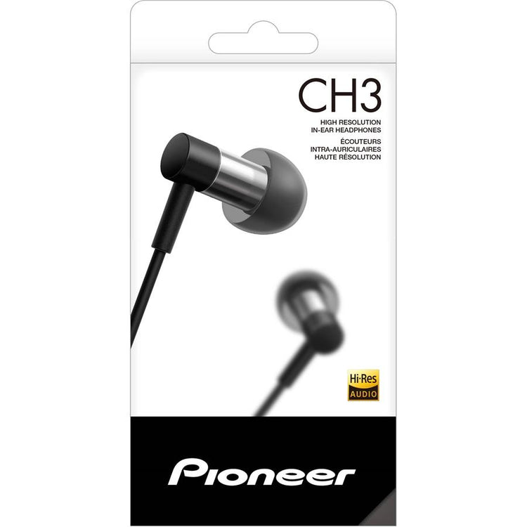 Pioneer SE-CH3T-B Écouteurs Intra-Auriculaire, Certifié Haute Résolution avec Télécommande et Microphone, Black - Simple Boutique