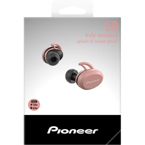 Pioneer SEE8TWP E8 Ironman Sport Écouteur Intra-Auriculaire Bluetooth IPX5 Rose et Noir