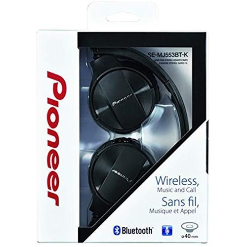 Pioneer SEMJ553BTK Casque D'écoute Bluetoorh Avec Microphone Noir - Simple Boutique